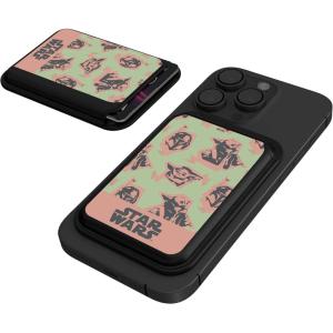 imageStar Wars The Mandalorian Grogu Pattern Black Magnetic Credit Card WalletGrogu