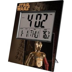 imageStar Wars The Mandalorian Grogu Portrait Wall ClockC3po