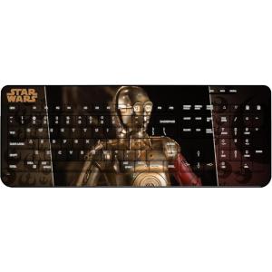 imageStar Wars The Mandalorian Grogu Portrait Wireless USB KeyboardC3PO