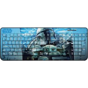 imageStar Wars The Mandalorian Grogu Portrait Wireless USB KeyboardGrogu and Din Djarin