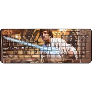 imageStar Wars The Mandalorian Grogu Portrait Wireless USB KeyboardLuke Skywalker