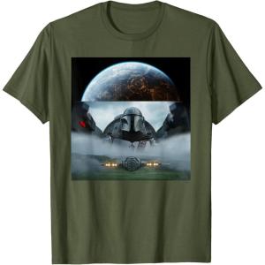 imageStar Wars The Mandalorian Season 3 Coruscant ampamp Starfighters TShirtOlive Green