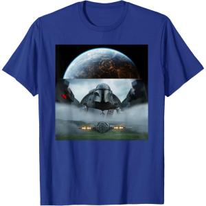 imageStar Wars The Mandalorian Season 3 Coruscant ampamp Starfighters TShirtRoyal Blue