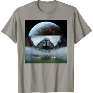 imageStar Wars The Mandalorian Season 3 Coruscant ampamp Starfighters TShirtSlate Grey