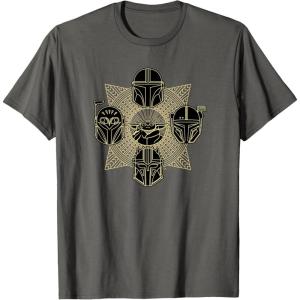 imageStar Wars The Mandalorian Season 3 Grogu Mandalore Warriors TShirtAsphalt Grey
