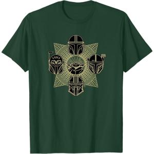 imageStar Wars The Mandalorian Season 3 Grogu Mandalore Warriors TShirtDark Green