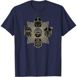 imageStar Wars The Mandalorian Season 3 Grogu Mandalore Warriors TShirtNavy Blue