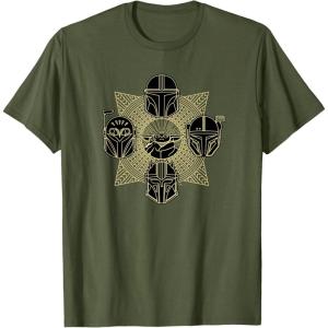 imageStar Wars The Mandalorian Season 3 Grogu Mandalore Warriors TShirtOlive Green