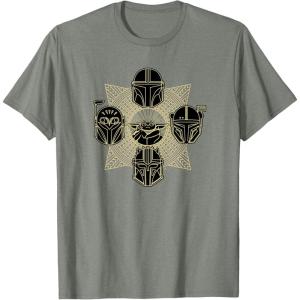 imageStar Wars The Mandalorian Season 3 Grogu Mandalore Warriors TShirtOlive Heather