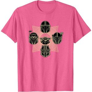 imageStar Wars The Mandalorian Season 3 Grogu Mandalore Warriors TShirtPink Heather