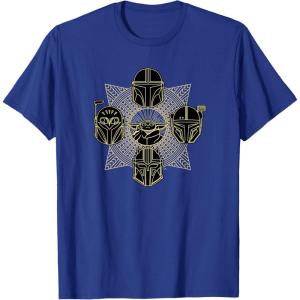 imageStar Wars The Mandalorian Season 3 Grogu Mandalore Warriors TShirtRoyal Blue