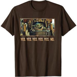 imageStar Wars The Mandalorian Season 3 Grogu in IG12 Yes Yes No TShirtBrown