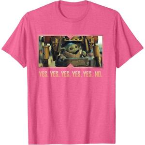 imageStar Wars The Mandalorian Season 3 Grogu in IG12 Yes Yes No TShirtPink Heather