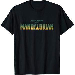 imageStar Wars The Mandalorian Season 3 Logo Grogu Disney TShirtBlack