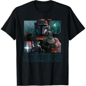 imageStar Wars The Mandalorian Season 3 Paz Vizsla Battles TShirtBlack