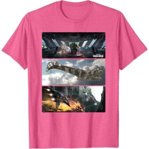 imageStar Wars The Mandalorian Season 3 Pirate Battle Concept Art TShirtPink Heather
