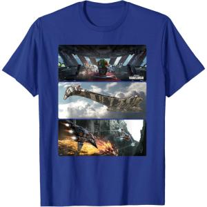 imageStar Wars The Mandalorian Season 3 Pirate Battle Concept Art TShirtRoyal Blue