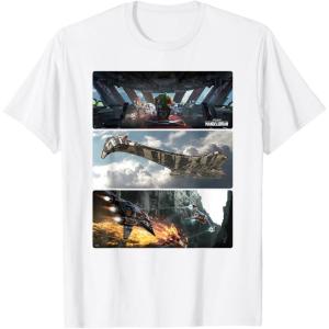 imageStar Wars The Mandalorian Season 3 Pirate Battle Concept Art TShirtWhite