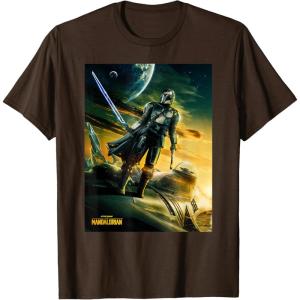 imageStar Wars The Mandalorian Season 3 Poster Design TShirtBrown