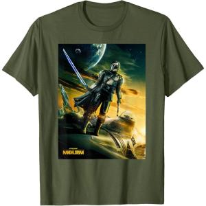 imageStar Wars The Mandalorian Season 3 Poster Design TShirtOlive Green