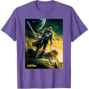 imageStar Wars The Mandalorian Season 3 Poster Design TShirtPurple Heather