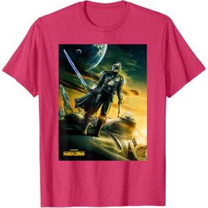 imageStar Wars The Mandalorian Season 3 Poster Design TShirtRed Heather