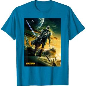 imageStar Wars The Mandalorian Season 3 Poster Design TShirtSapphire Blue