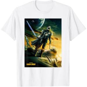 imageStar Wars The Mandalorian Season 3 Poster Design TShirtWhite