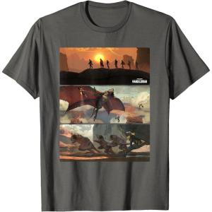 imageStar Wars The Mandalorian Season 3 Raptor Rescue Concept Art TShirtAsphalt Grey
