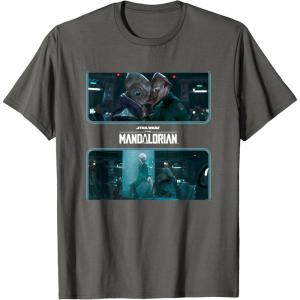 imageStar Wars The Mandalorian Season 3 StarCrossed Lovers TShirtAsphalt Grey
