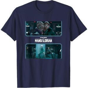 imageStar Wars The Mandalorian Season 3 StarCrossed Lovers TShirtNavy Blue