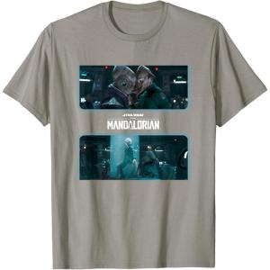 imageStar Wars The Mandalorian Season 3 StarCrossed Lovers TShirtSlate Grey