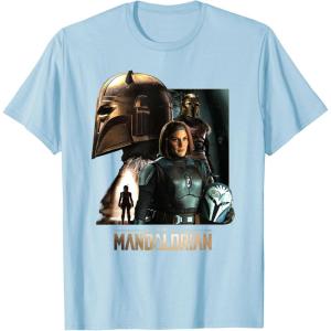 imageStar Wars The Mandalorian Season 3 the Armorer and BoKatan TShirtBaby Blue