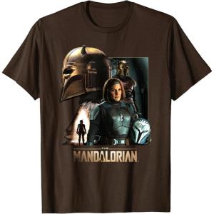 imageStar Wars The Mandalorian Season 3 the Armorer and BoKatan TShirtBrown