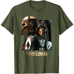 imageStar Wars The Mandalorian Season 3 the Armorer and BoKatan TShirtOlive Green