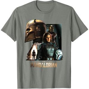 imageStar Wars The Mandalorian Season 3 the Armorer and BoKatan TShirtOlive Heather