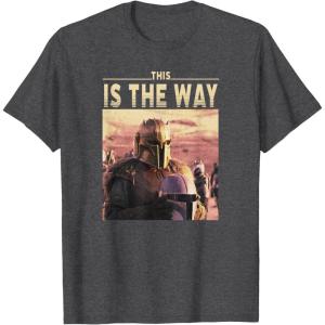 imageStar Wars The Mandalorian The Armorer This Is The Way Logo TShirtDark Heather Grey