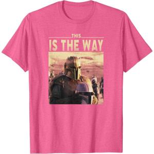 imageStar Wars The Mandalorian The Armorer This Is The Way Logo TShirtPink Heather