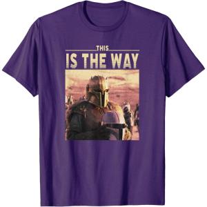 imageStar Wars The Mandalorian The Armorer This Is The Way Logo TShirtPurple
