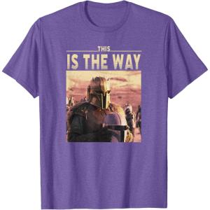 imageStar Wars The Mandalorian The Armorer This Is The Way Logo TShirtPurple Heather