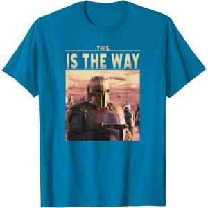 imageStar Wars The Mandalorian The Armorer This Is The Way Logo TShirtSapphire Blue