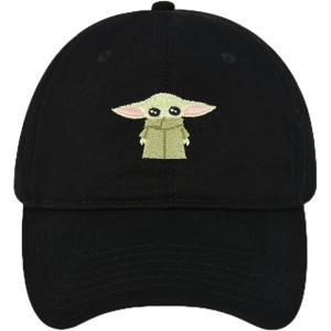 imageStar Wars The Mandalorian The Child Cotton Adjustable Baseball Cap Grogu Dad HatBlack  Cartoon
