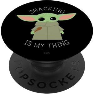 imageStar Wars The Mandalorian the Child Snacking is My Thing PopSockets Adhesive PopGripAdhesive PopGrip