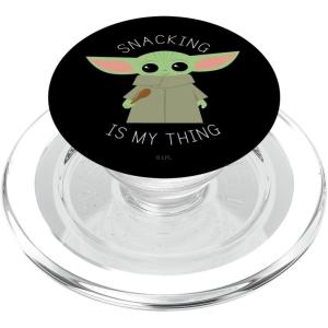 imageStar Wars The Mandalorian the Child Snacking is My Thing PopSockets Adhesive PopGripMagnetic PopGrip