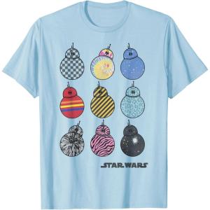 imageStar Wars The Rise of Skywalker BB8 Colorful Fill Poster TShirtBaby Blue