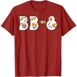 imageStar Wars The Rise of Skywalker BB8 Gear TShirtCranberry Red