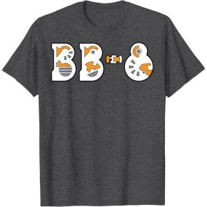 imageStar Wars The Rise of Skywalker BB8 Gear TShirtDark Heather Grey