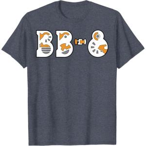 imageStar Wars The Rise of Skywalker BB8 Gear TShirtHeather Blue