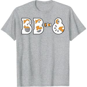 imageStar Wars The Rise of Skywalker BB8 Gear TShirtHeather Grey