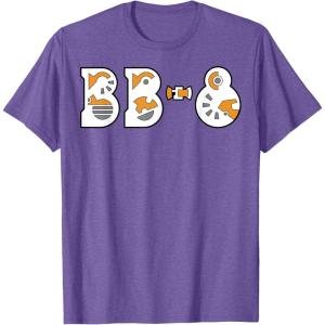 imageStar Wars The Rise of Skywalker BB8 Gear TShirtPurple Heather